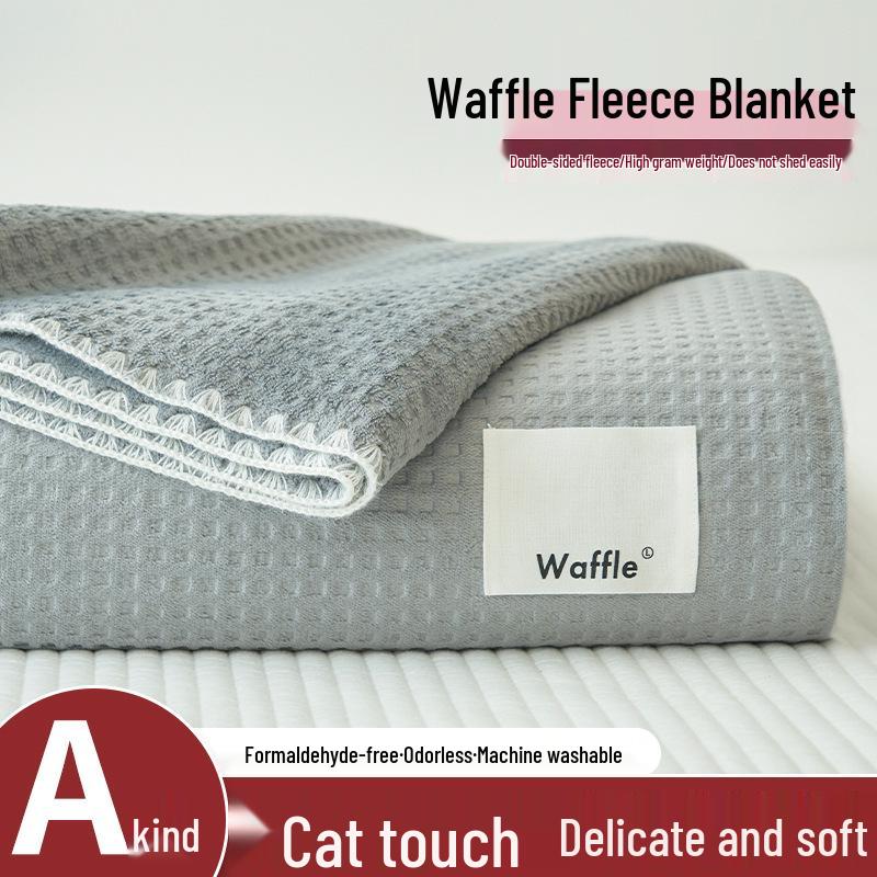 Thickened Coral Fleece Winter Blanket - Warm Office Nap Shawl for Sofa or Bed