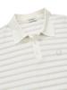 NORDISK Short Sleeve Striped Sweater - M_Off White