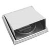 4 Inch Dryer Vent Cover Stainless Steel Exterior Wall Dryer Exhaust Cover with Buffer Plate and Sealing Gasket Grille