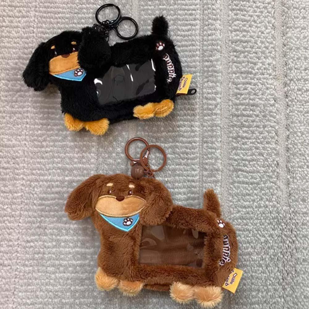 Dustproof Dachshunds Card Cover PP Cotton Plush Photo Protective Case  Outdoor