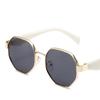 New Retro Sunglasses Women Fashion Polygonal Metal Frame Sunglasses Men Luxury Brand Designer Decorative Sun Glasses Uv400