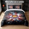 Set Biancheria da Letto West Ham United Football Design 1 Copripiumino + 2 Federe Morbido Traspirante Biancheria da Letto per la Casa