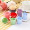 Mini Water Scoop Small Bucket Dollhouse Plastic Toys Simulation Miniature Beach Scene Ornaments Home Decor 20pc/lot