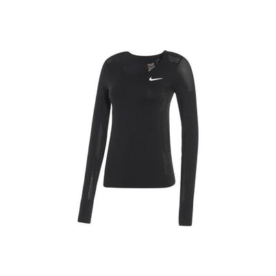 Solid Color Crew Neck Pullover With Brand Logo Print Long Sleeve T-Shirt Women Tops Black BV3919-010
