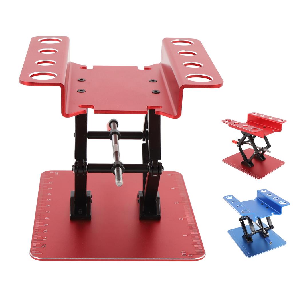 RC Car Work Stand Simulation Metal RC Repair Workstation Support Elevating Platform Rotatable for 1: