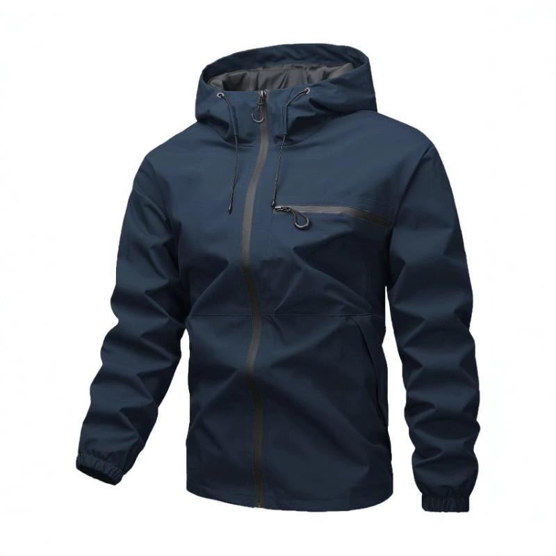 American Street Style Waterproof Hooded Casual Sports Jacket