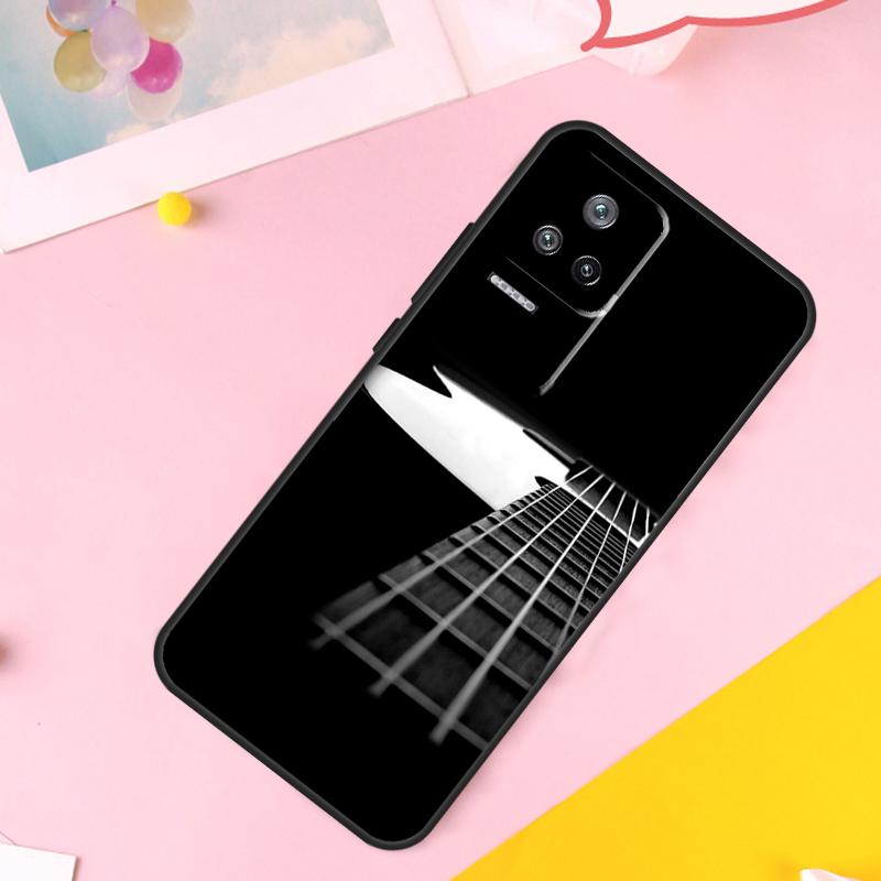 Vintage Music Guitars Case For POCO X6 M6 Pro X3 X5 F3 F5 M5s Xiaomi 14 13 Ultra 12 Lite 11T 12T 13T Pro Cover