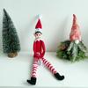 Bambola Peluche Elfo a Strisce - Decorazione Natalizia Originale per Bambini e Bambine