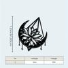 Metal Lotus Wall Sculpture Cut Out Design Minimalist Art All Season Home Decor Weather Resistant Metal Artwork