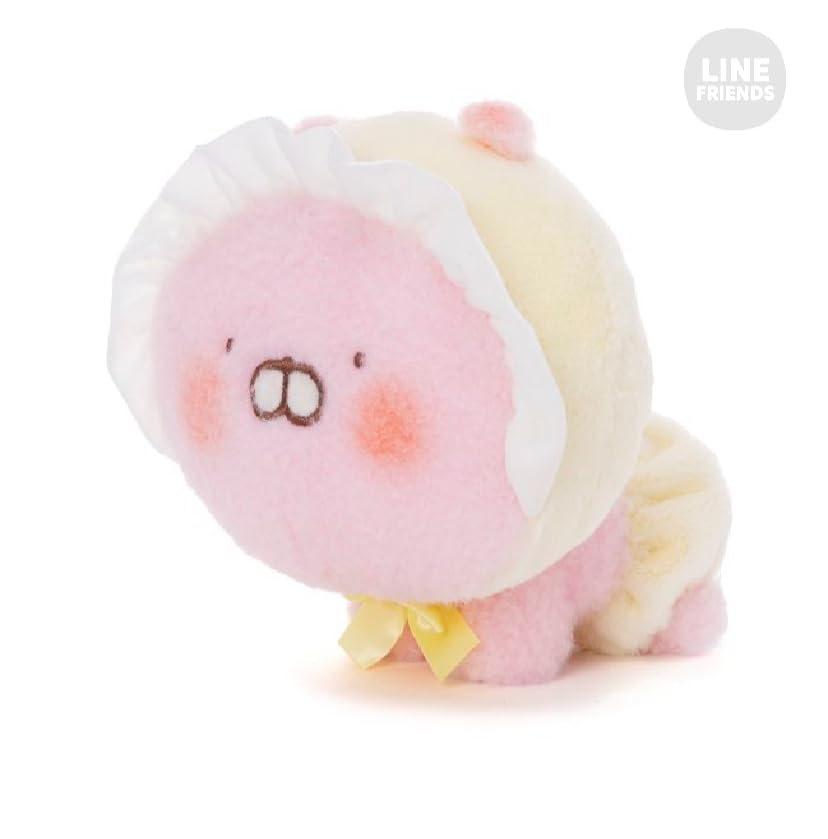 Line Friends Hi-Hi Style Plush Toy, Medium (Chibi Chibi) Chibi Chibi Usako Official Plush Toy