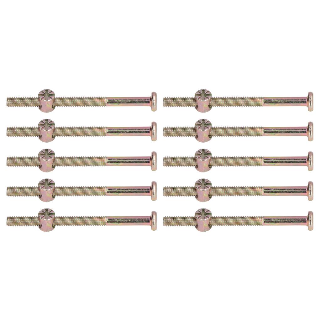 10 Sets Baby Bed Crib Screw M6 Galvanized Stainless Steel Hex Socket Head Cap Screws Hardware Kit