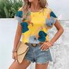 New European and American Summer Printed Women's Tops