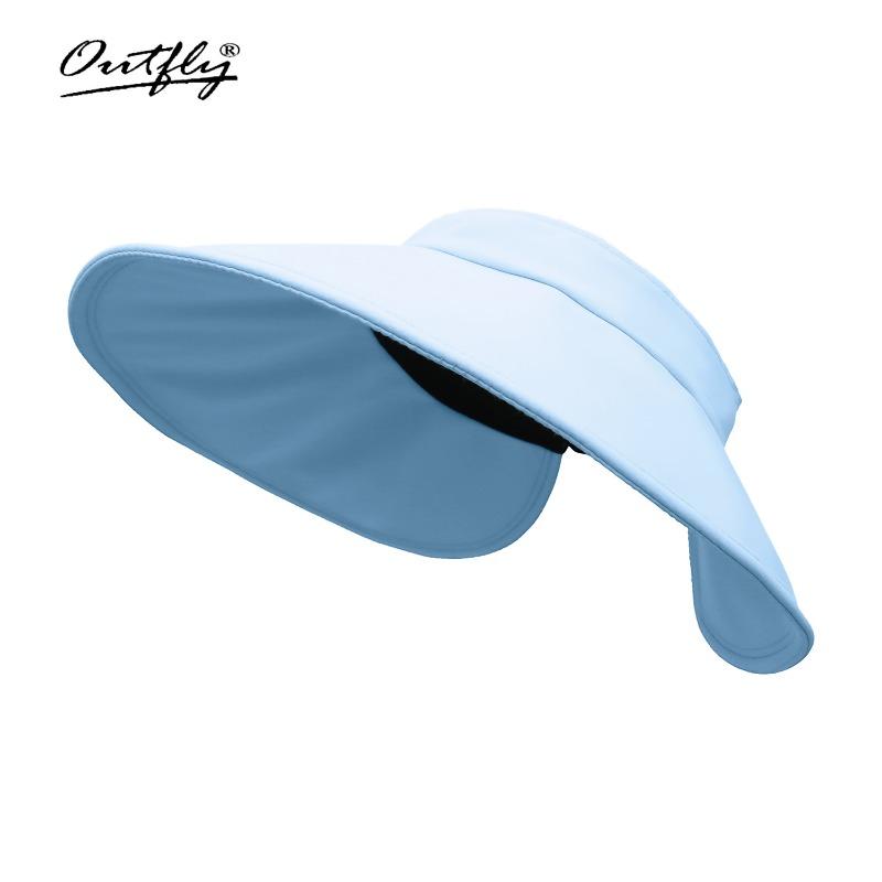 Sunscreen hat Women's UV protection sun hat Outdoor face covering Sun hat Large brim Cycling empty top hat Summer