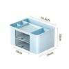 New Creative Transparent Drawer Storage Box Desktop Cosmetics Organizer Student Pen Holder School Office Stationery Plastic Boxs