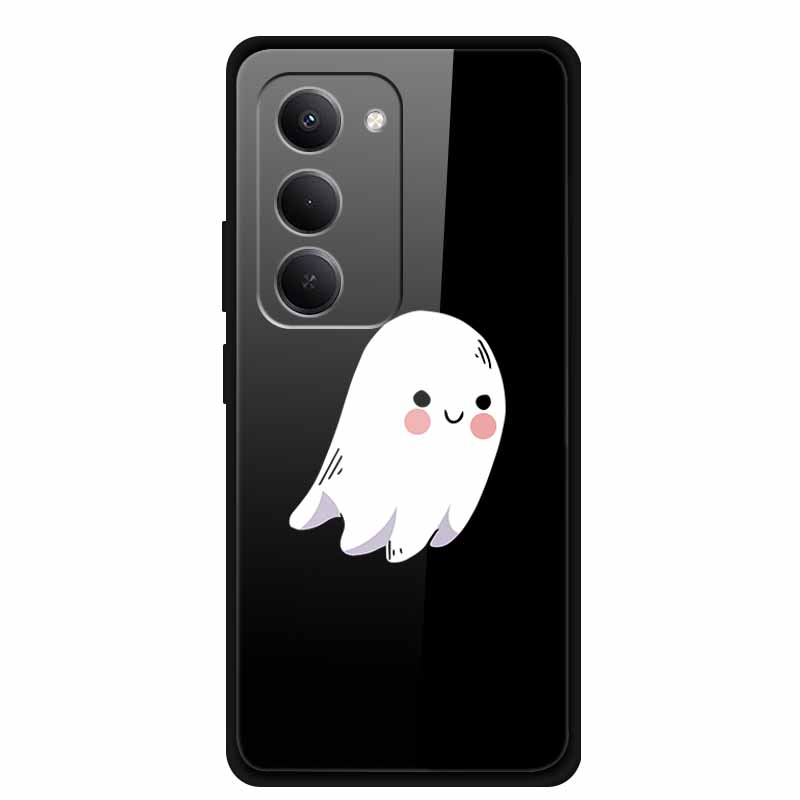 Glas-Rückseite für Xiaomi Redmi 15 4G Cartoon Niedlich Weicher Stoßfänger Harte Gehärtete Glas Hülle für Xiaomi Redmi 15 5G Hülle 6,9" Schale