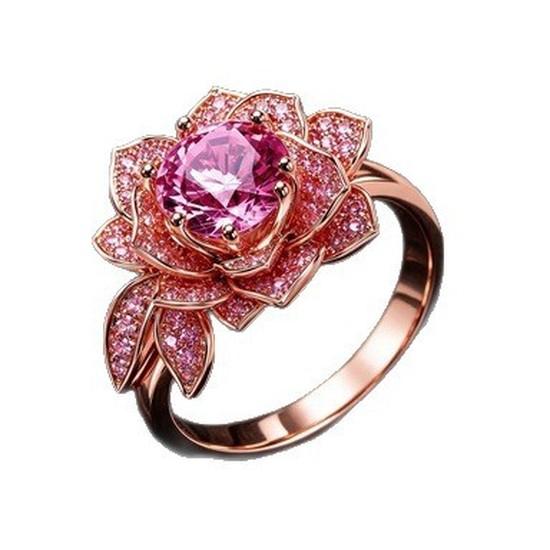 New Fashionable Floral Ring, a Unique and Stylish Design for Women Ins Trendy Minimalist Jewelry
