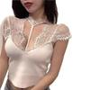 Black Lace Halter Top with Deep V-Neck - Sexy, Slimming Summer Tank for Women (2025 Collection)