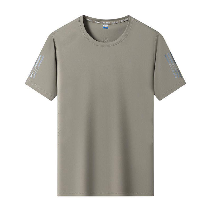 

Men s Summer Quick-Dry Ice Silk Short Sleeve T-Shirt, Round Neck, Loose Fit, Unisex Style, 2026 Collection. 7XL