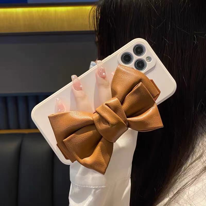 Leather bow wrist strap iPhone11promax/11 iPhone 11 case 111/8p soft 11