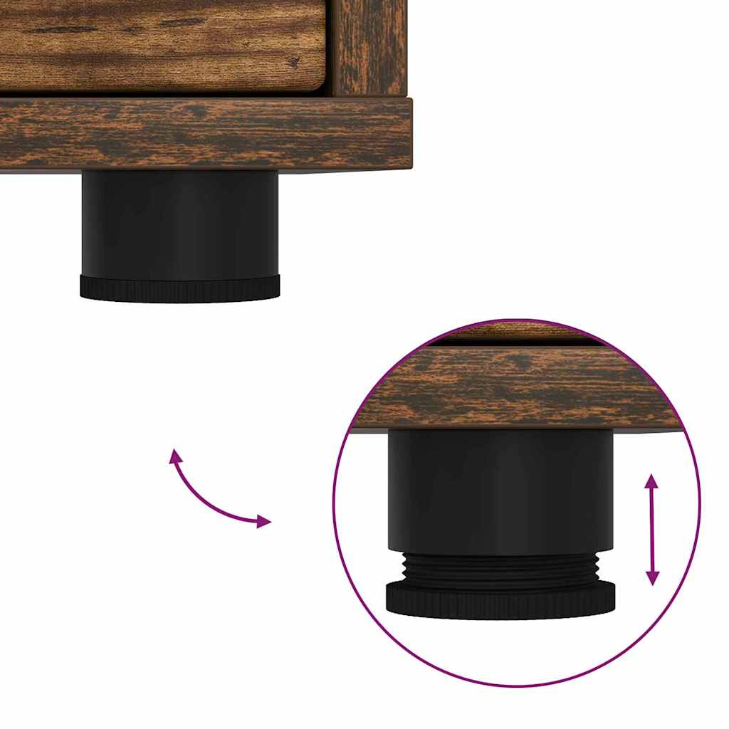 Nightstands 2 pcs Smoked Oak 30.5 x 30 x 43 cm