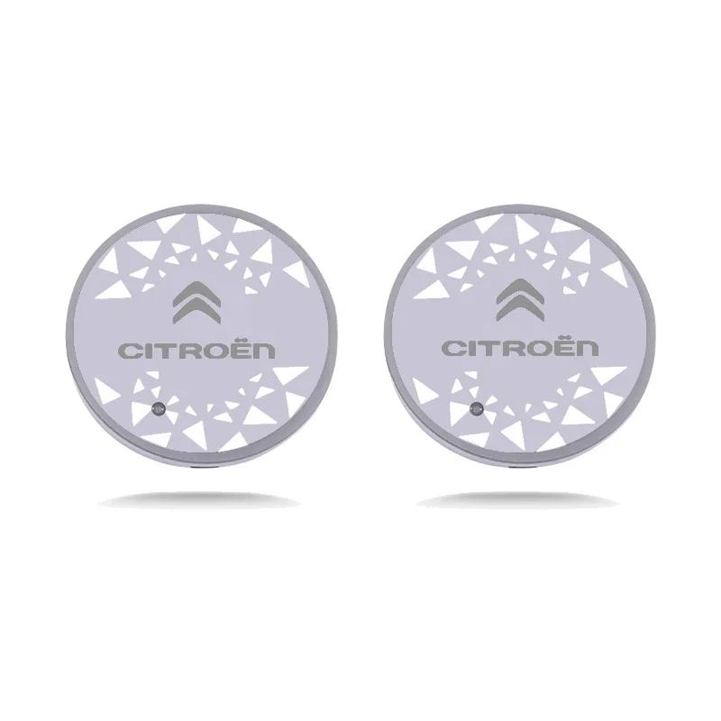 LED Car Interior Cup Holder Mat Coaster Light Drinks Pad for Citroen C2 C3 C5 C8 Berlingo Xsara DS3 DS4 DS5 Auto Accessories