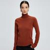 Women's Cashmere High-Neck Pullover Sweater - Autumn/Winter, Pure Color, Long Sleeve, Skin-Friendly Knitted Base Layer
