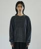 Seukeulaeteulpigsel Striped Garment Washed Long Sleeve [Blue]