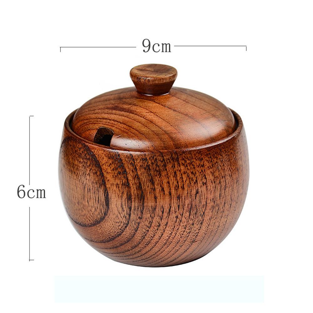 Kitchen Accessories With Lid and Spoon Storage Jar Seasoning Container Spice Bottle Salt Box