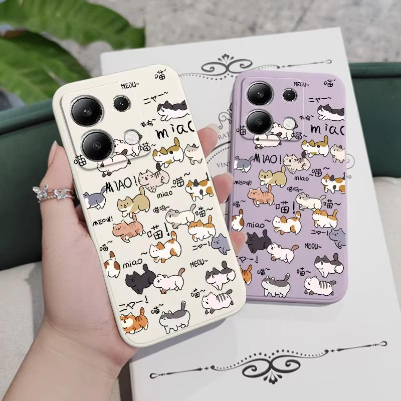 Running Cats Phone Case For Samsung Galaxy S25 S24 S23 S22 S21 S20 Ultra Plus FE S10 Note 20 ultra 10 9 Plus Cover