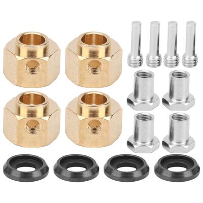 4pcs Brass Combiner Wheel Hub Hex Adapter Fit for TRX4 TRX6 1 10 RC Car Model8mm