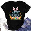 Arcane Happy Easter Cartoon Print Women's T-shirt Short Sleeve O-Neck Casual Daily Wear 2025 Women T-shirt Summer Ropa Mujer