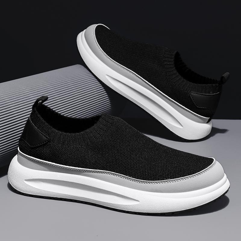Men's shoes 2 new summer breathable fly-woven mesh shoes, young and young leisure thick soles to increase height, sports one