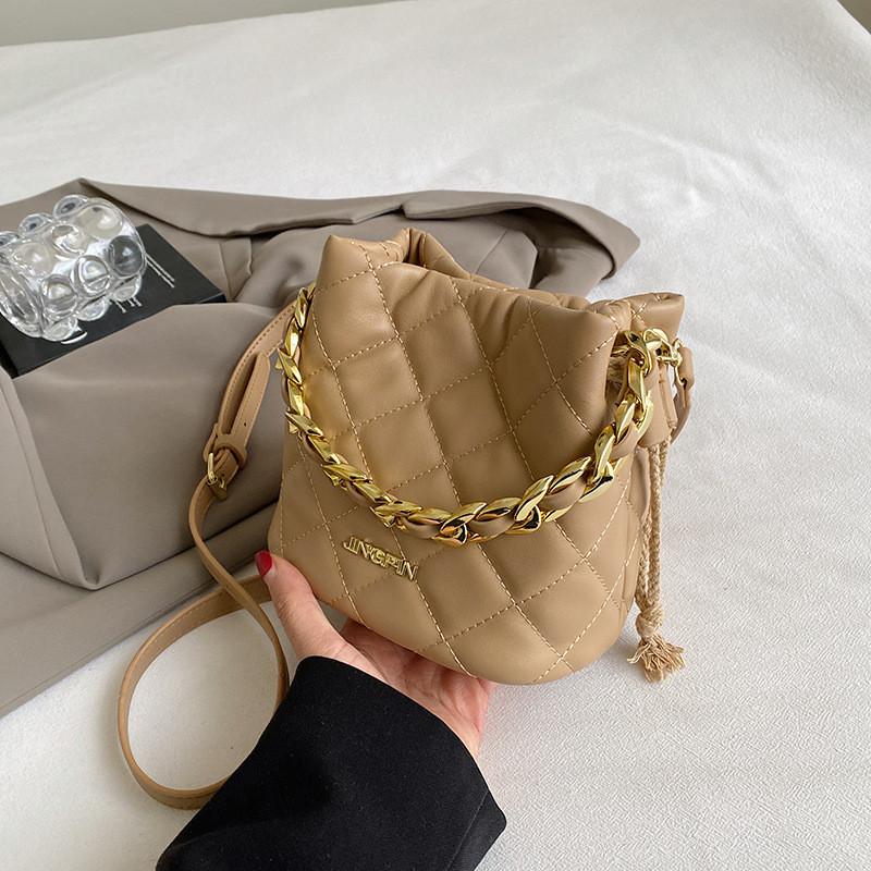 Trendy High-end Women's Bucket Bag 2023 New Autumn And Winter Fashion Shoulder Bag
