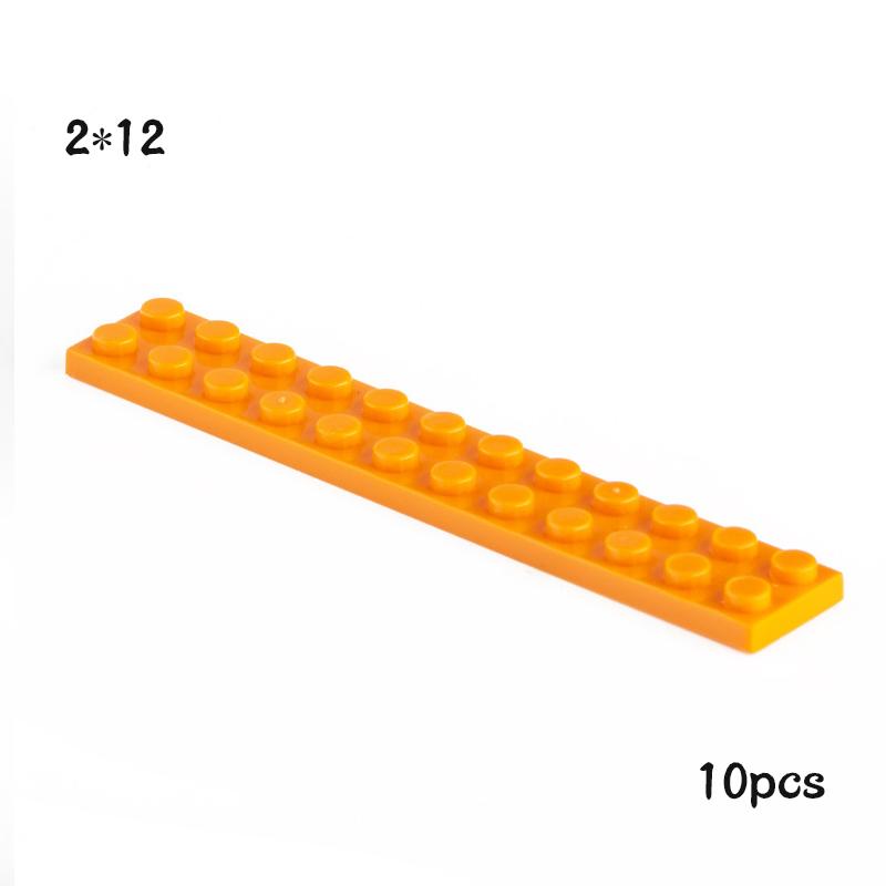 

10 PCS Small Particle 2445 2x12 Plate Building Block Flat DIY Parts Buildmoc Compatiblwith 144676 DIY Eduactional Toys Children