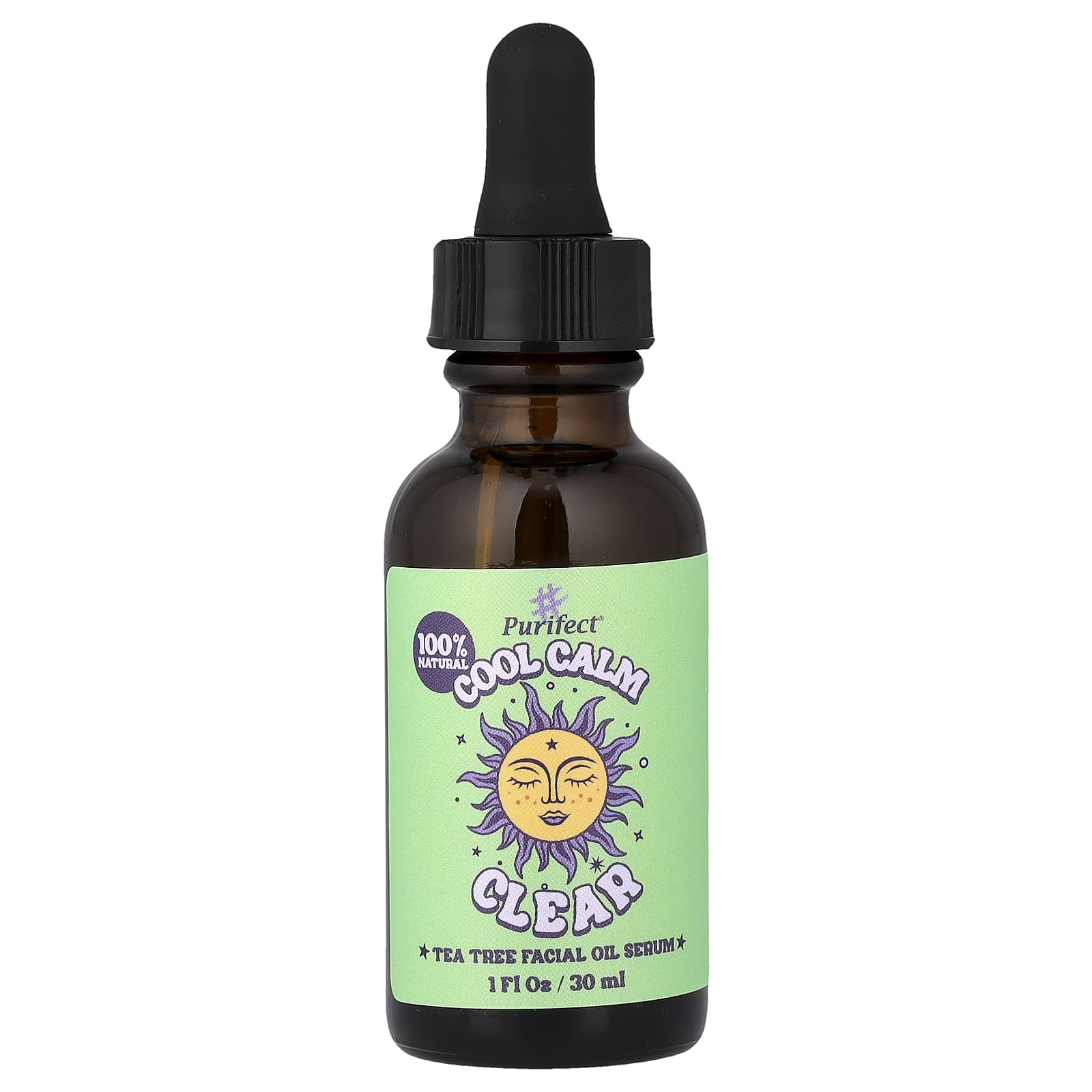 Purifect, Cool Calm Clear, Tea Tree Facial Oil Serum, 30ml (1 fl oz)