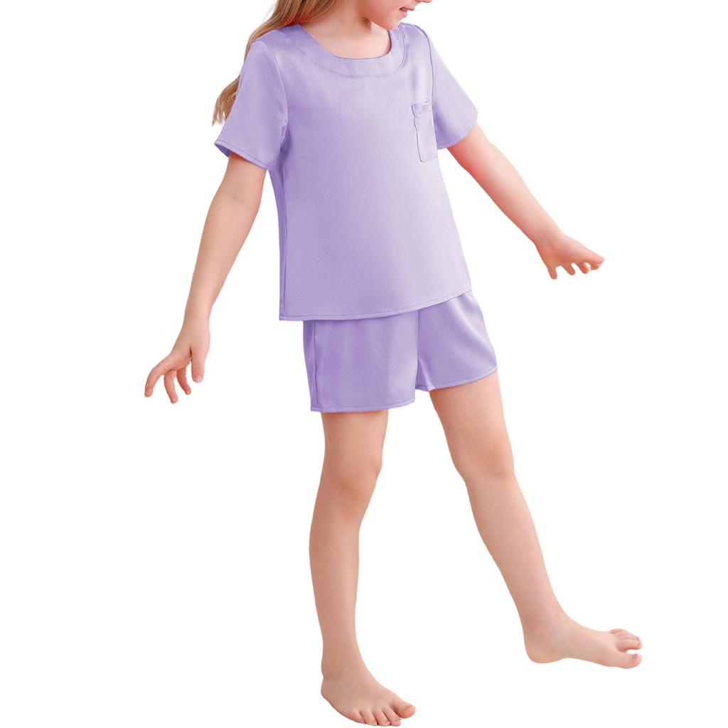 Children's Sleepwear 2-piece Home Clothes Short Sleeve Shorts Sleepwear Set