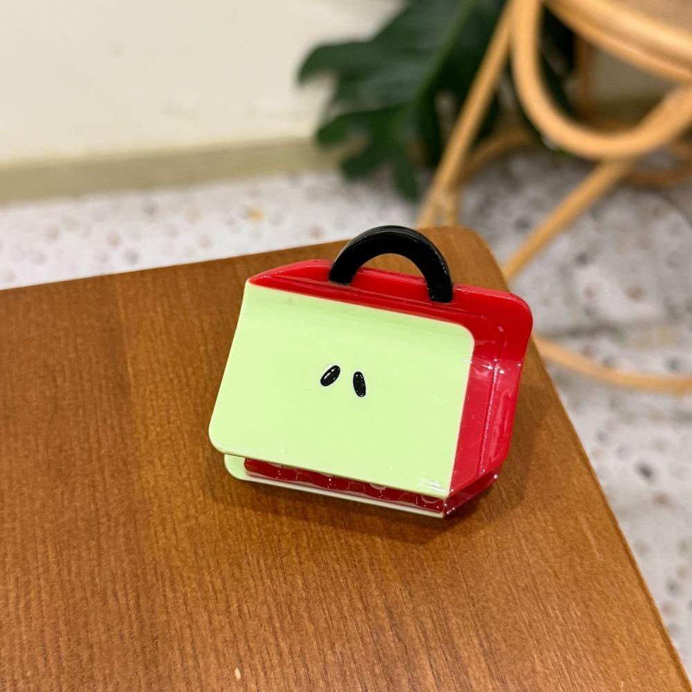 

Красочная мультяшная заколка для волос в виде сумки, нерегулярная заколка-акула из ацетата, акриловая заколка для волос в виде цветка, для работы Style 4