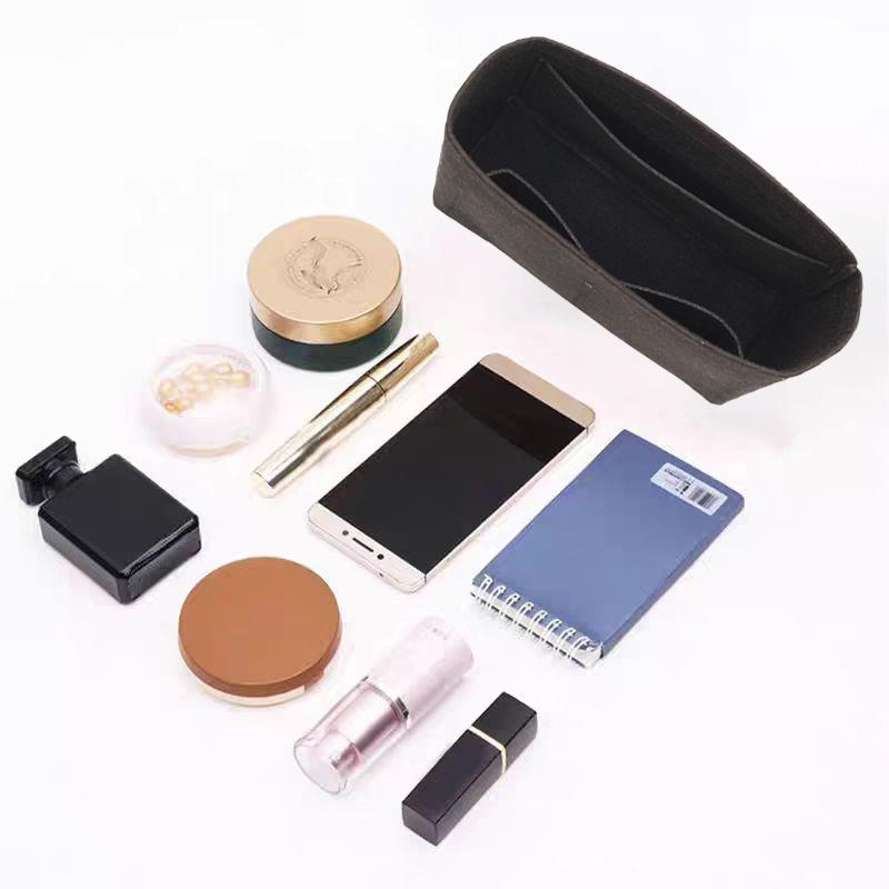 EverToner Premium Filz-Einlage für Y-S-L LE37 Eimer-Tasche Reise-tauglicher Make-up-Organizer mit Mehrfach-Taschen-Aufbewahrung