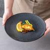 Nordic Plate High-End Steak Plate Ceramic Plate Household Japanese Tableware Flat Plate White Western Plate Light Luxury