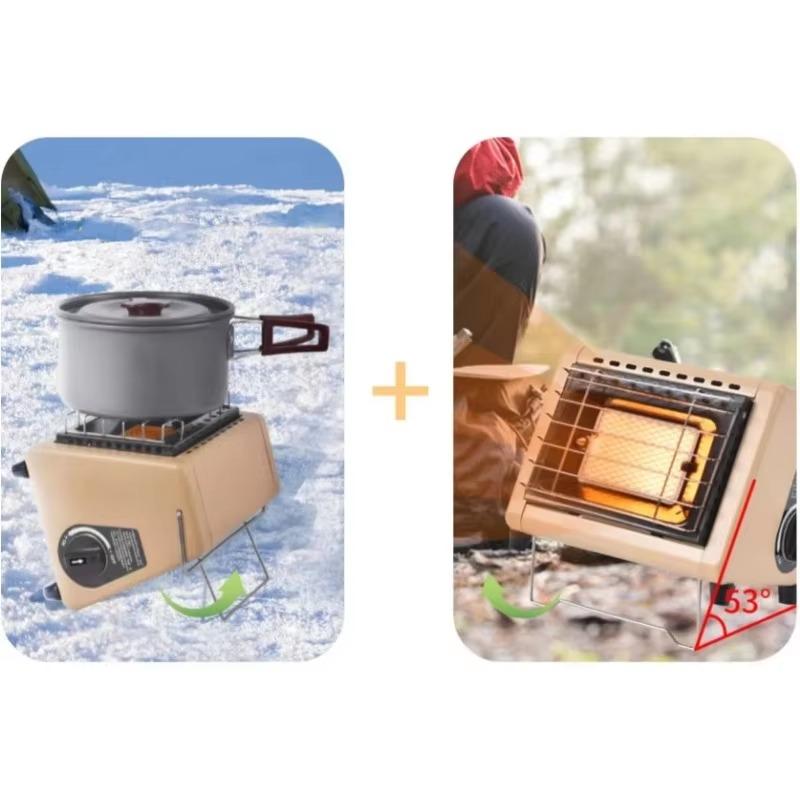 Outdoor Multifunctional Heating Stove Portable Travel Camping Gas Heater Insulation Heating Infrared Radiation Burner Heater