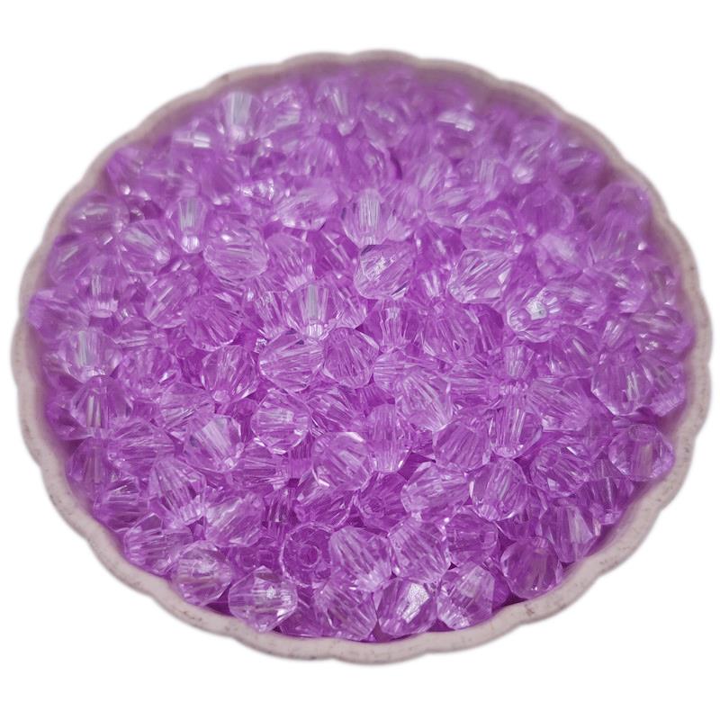 

20-200 шт. 5-10 мм акриловые прозрачные алмазные бусины для изготовления ювелирных изделий 5mm 200Pcs светло-фиолетовый