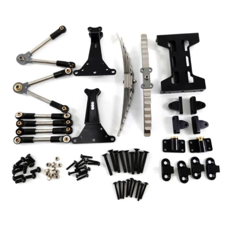For 1/14 Tamiya RC Truck For volvo For scania Diy Parts Simulation Rear Double-bridge Suspension Assembly