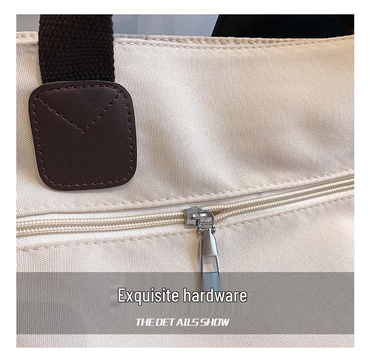 2023 Women's Fashion: Large Capacity Canvas Shoulder Bag - Japanese Style