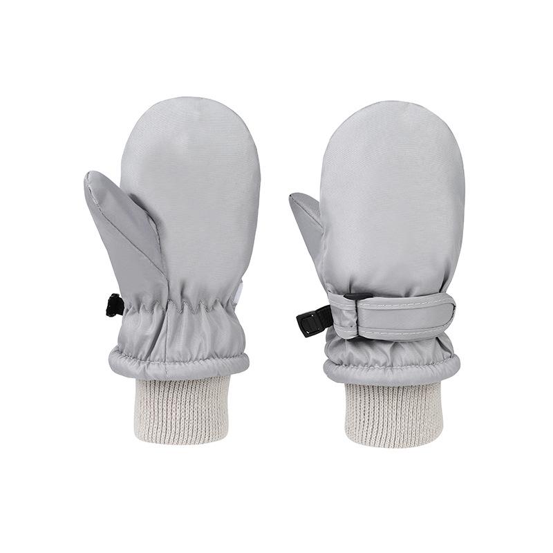 

Waterproof Cute Printed Winter Warm Velvet-Enhanced Children s Ski Gloves L (4-6 years)