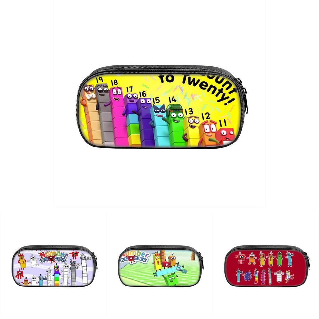 Numberblocks Digitaler Block Stiftebeutel Mit Strapazierfähigem Nylonmaterial Für Schule Und Heimgebrauch