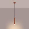 Lampa Wisząca Nowoczesna Ochra Czerwona Tuba 30 Cm Do Jadalni Kuchni Nad Wyspę 1Xgu10 10W Lagos Sollux Lighting