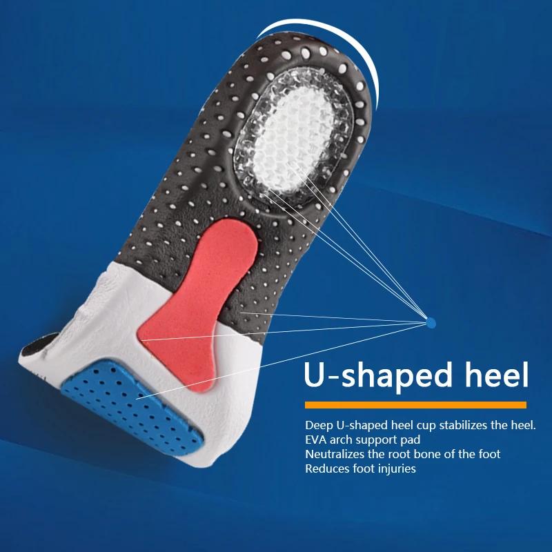 Orthopedic Arch Support Insoles for Shoes Sports Shoe Insert Silicone Insole for Flat Feet Plantar Fasciitis Templates Man Women