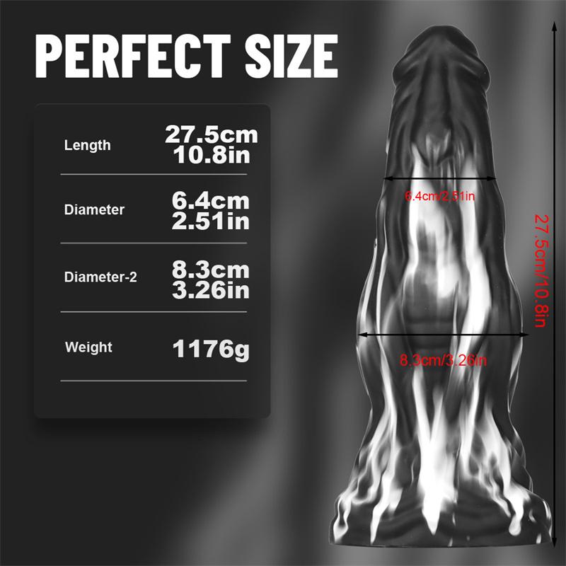 Big Pagoda Mixed Color Soft Simulation Penis Female Anal Plug Double Layer Liquid Silicone Adult Products