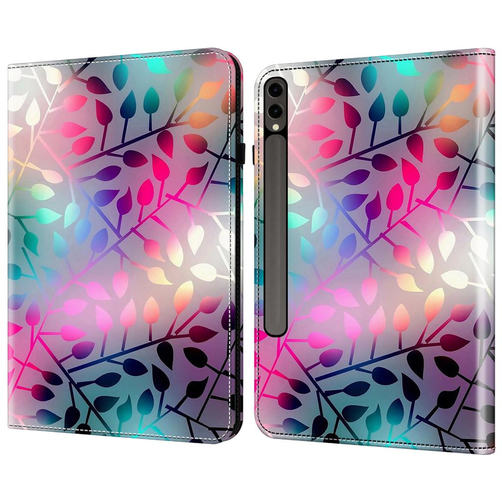 For Samsung Galaxy Tab S10+/S9+/S9 FE+ Case Pattern Printing PU Leather Tablet Cover with Stand Function