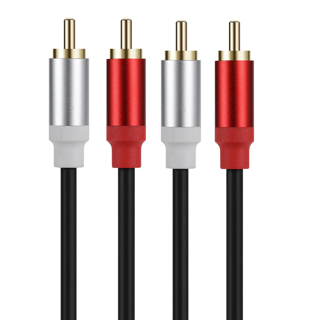 2RCA Male To 2RCA Male Composite AUX Cable Cord for Home Theater, HDTV, Speaker, Amplifier, Gaming Console,DVDs Player